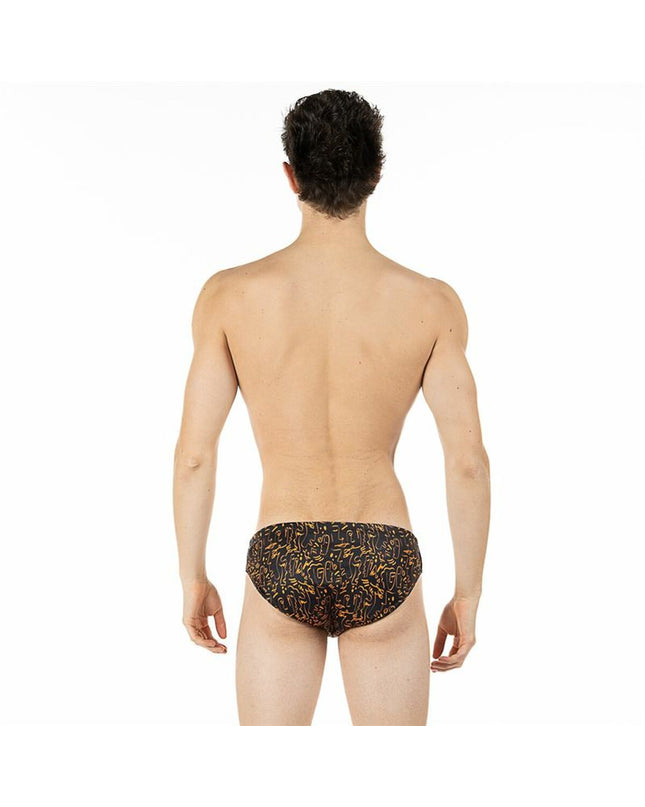 Black men's Aquarapid swim trunks for sport and watersports, featuring a sleek, fitted design.