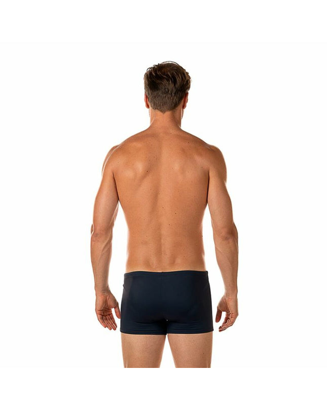 Black men's Aquarapid swim trunks for water sports, featuring a sporty design and comfortable fit.