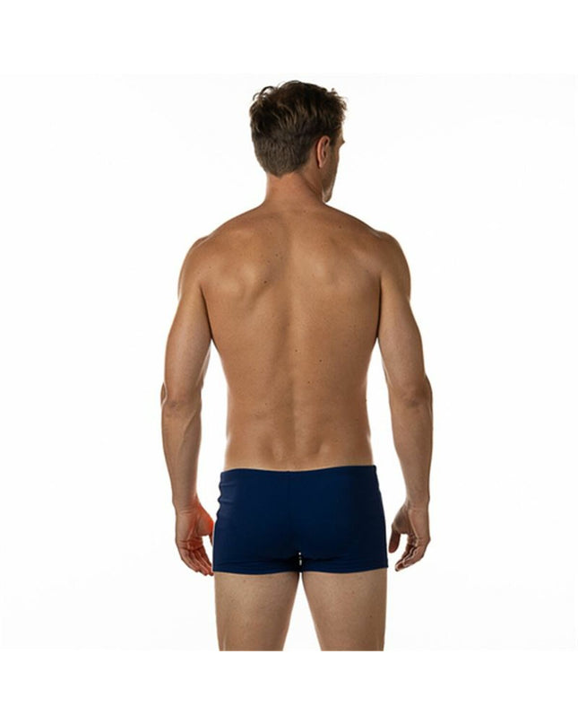 Men’s marine blue Aquarapid sport slips designed for watersports, featuring a short cut and comfortable fit for outdoor water activities.