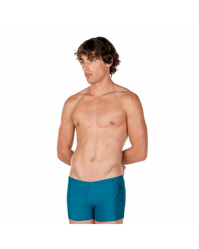 Blue men's Aquarapid Pacher swim trunks for watersports, featuring quick-dry fabric and sporty design.
