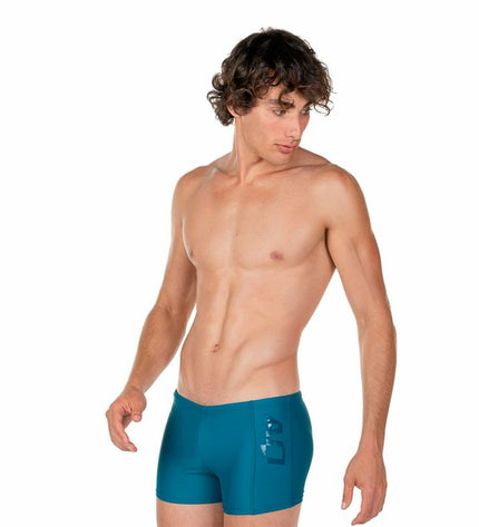 Men's Aquarapid Pacher blue swim shorts for water sports, featuring a comfortable fit and quick-drying fabric.