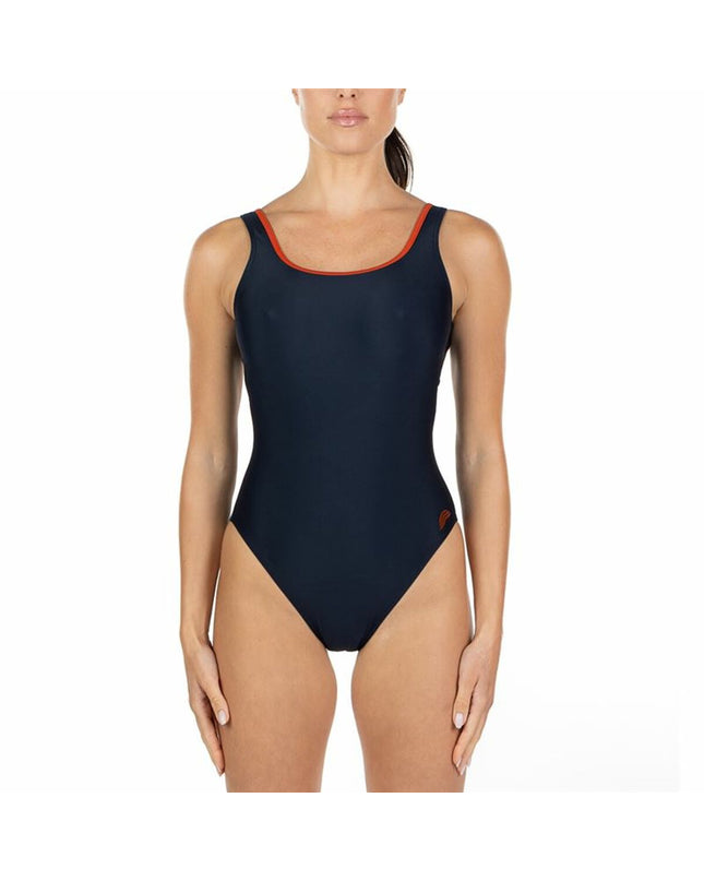 Black women's Aquarapid Anaitis swimsuit for water sports, featuring a sleek, form-fitting design with shoulder straps.