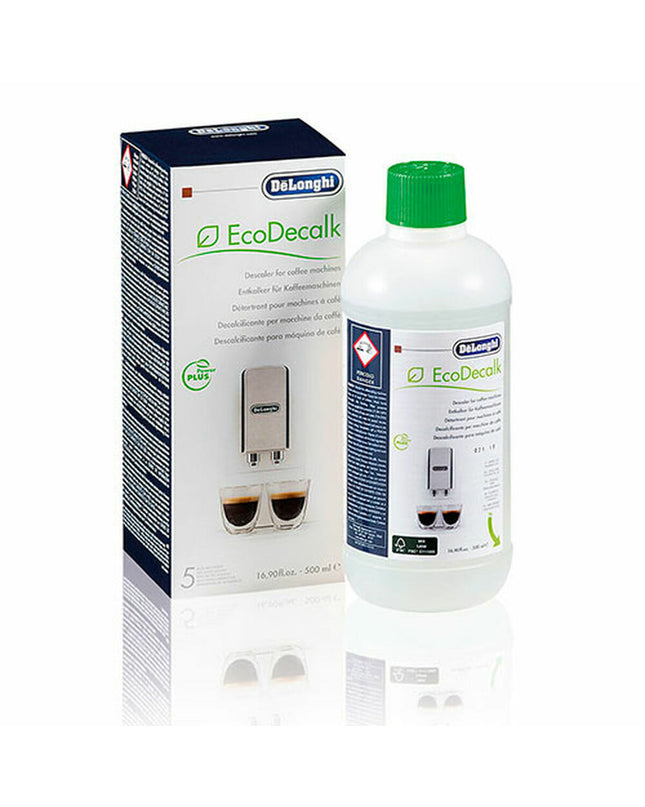 DeLonghi koffiezetapparaat ontkalker fles van 500 ml voor huis en koken, geschikt voor koffie en thee apparatuur.