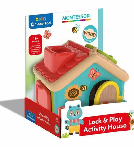 Baby Born Montessori interactive baby toy with colorful beads and textured elements, designed for early developmental play.