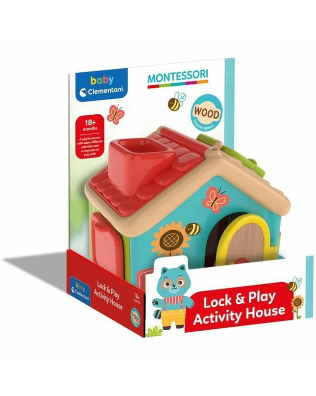 Baby Born Montessori interactive baby toy with colorful beads and textured elements, designed for early developmental play.