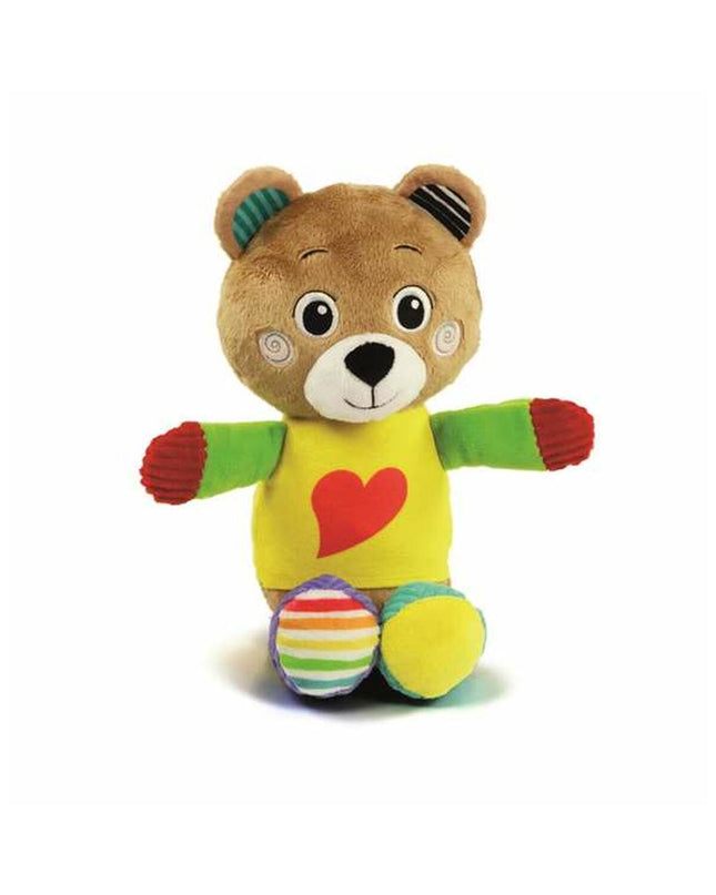 Clementoni Bob Beer plush toy, soft stuffed animal measuring 16x22.5x8.5 cm, ideal for children and cuddly play.