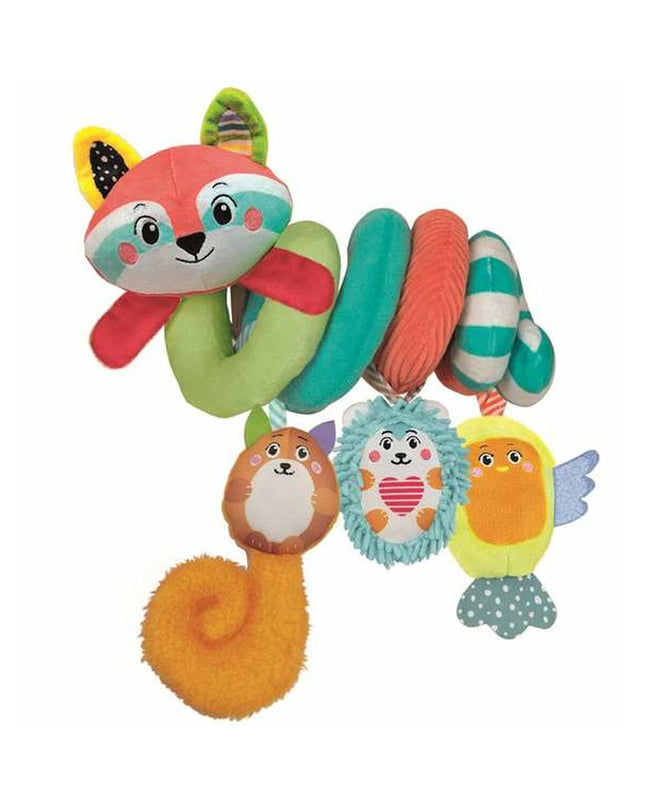 Clementoni baby activity spiral with colorful animal figures, designed for young children, measuring 30x18x15 cm.