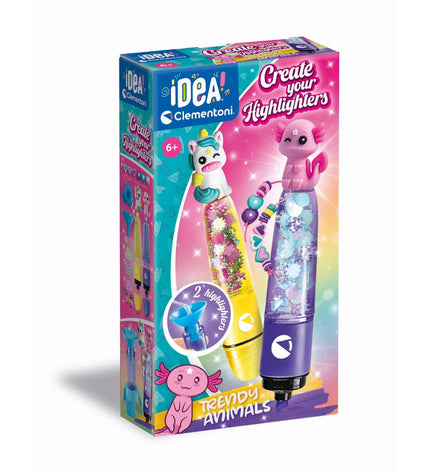 Clementoni educational toy game with colorful components and game pieces on a white background.
