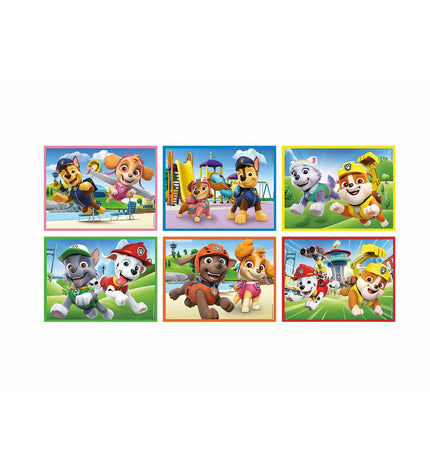Colorful wooden Paw Patrol children's puzzle featuring characters from The Paw Patrol brand, designed for kids' brain-teasing fun.