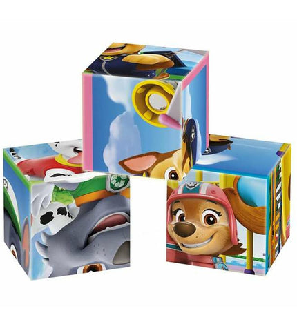 Colorful wooden Paw Patrol children's puzzle with characters from The Paw Patrol, designed for young kids to play and learn.