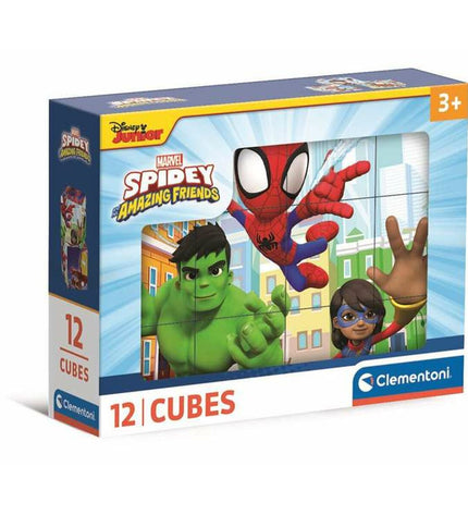Clementoni Spider-Man puzzle featuring colorful Spidey characters and detailed artwork for children and puzzle enthusiasts.