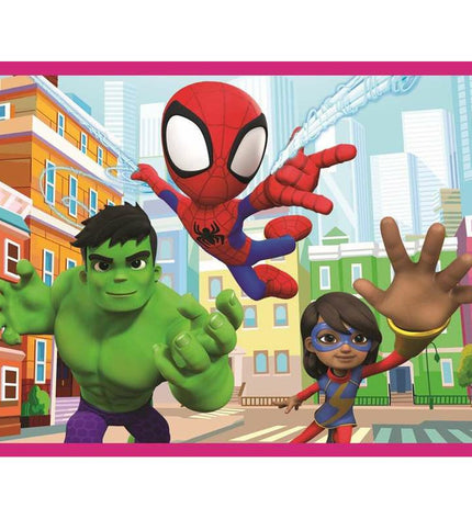 Clementoni Spidey puzzle featuring Spider-Man, colorful jigsaw puzzle for children, game and brain teaser toy.
