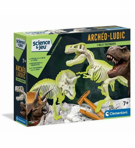 Clementoni science game toy for children, educational learning and experiment kit, with colorful components and instruction manual.