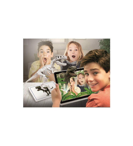Clementoni Archéo Ludic Velociraptor science game set for educational play with plastic dinosaur figure and learning materials