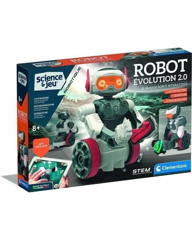 Clementoni Robot Clementoni Evolution 2.0 electronic toy with colorful design, interactive features, and robotic parts.