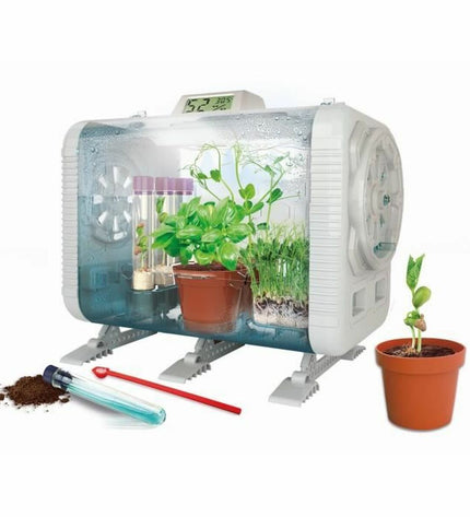 Clementoni science game toy for learning and education, featuring colorful scientific experiment components and educational materials.