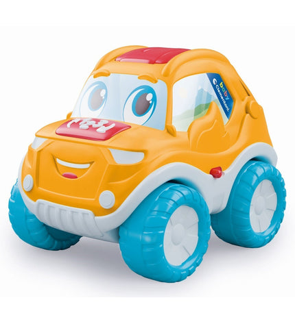 Clementoni remote control police car toy from Galipette collection, detailed plastic vehicle for kids' play and imagination.