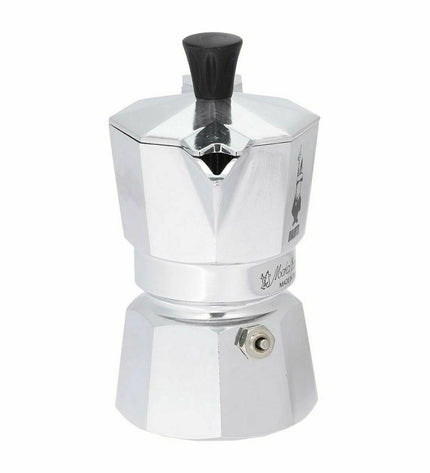 Bialetti Italiaanse koffiepot zilverkleurig 60 ml for huis en koken, designed for brewing espresso-style coffee.