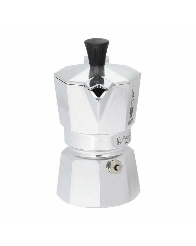 Bialetti Italiaanse koffiepot zilverkleurig 60 ml for huis en koken, designed for brewing espresso-style coffee.