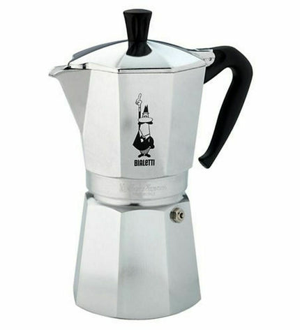 Bialetti Italiaanse koffiepot aluminium zilverkleurig, 12 kopjes voor koffie en thee, huis en koken, keukenaccessoire