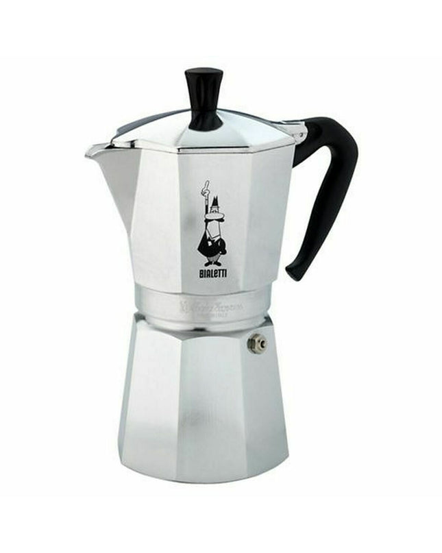 Bialetti Italiaanse koffiepot aluminium zilverkleurig, 12 kopjes voor koffie en thee, huis en koken, keukenaccessoire