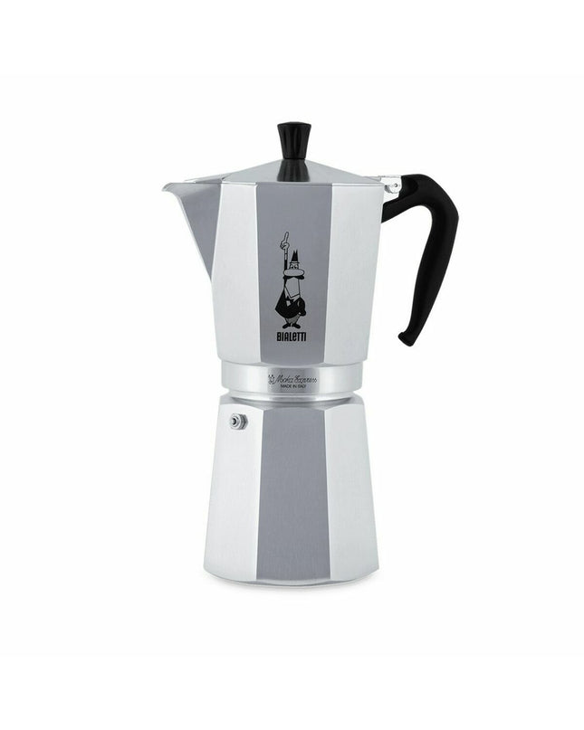 Bialetti Italiaanse koffiepot in zilverkleur, voor het bereiden van koffie, geschikt voor huis en koken.