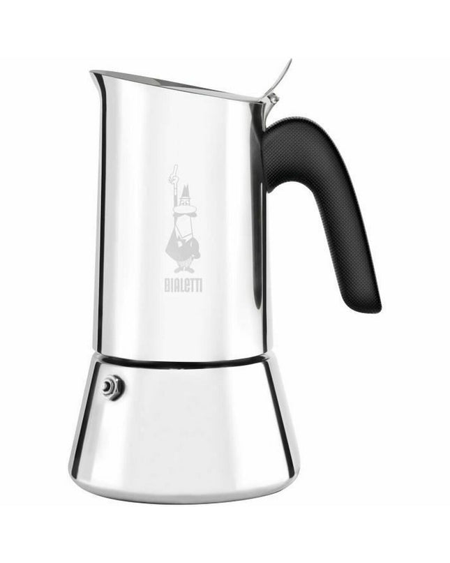 Bialetti New Venus Italiaanse koffiepot in zilverkleurig roestvrij staal, voor het bereiden van koffie in huis