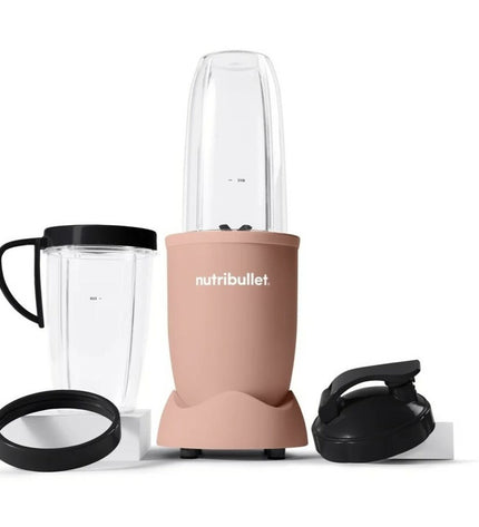 Nutribullet NB907MACL pink 900W mixer with 946ml blending cup, compact electric kitchen appliance for smoothies and drinks