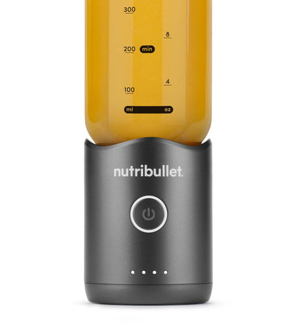 Nutribullet NBP013GM gray 600ml mixer bottle for household kitchen, showing the sleek compact design and blending lid.