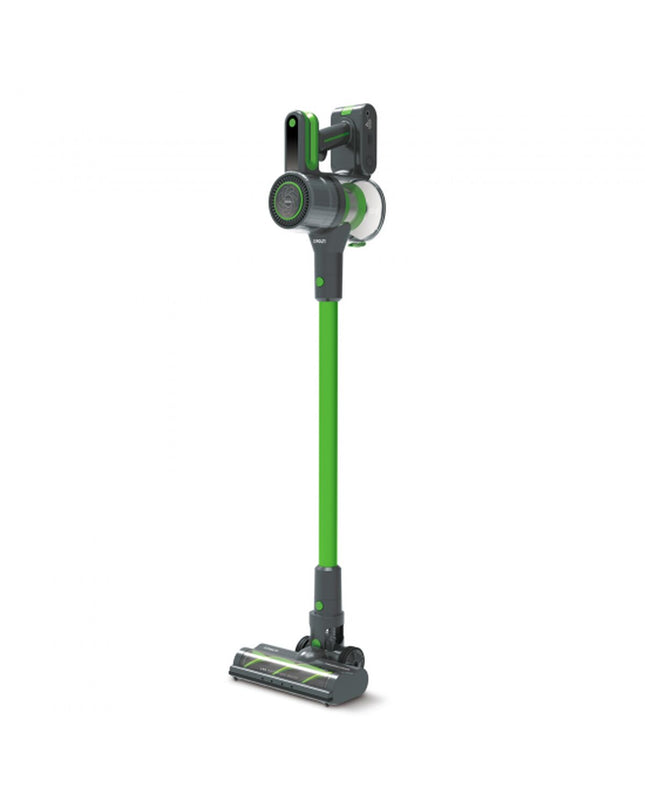 POLTI SR500 steel vacuum cleaner for home cleaning, showing the compact design and attachments for floor and window maintenance.