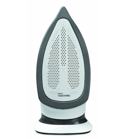 POLTI Q100 2400W steam iron with water tank and adjustable settings, designed for efficient home ironing tasks.