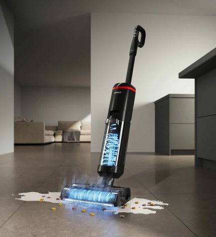 POLTI RollySteam WD40C steam cleaner for home, kitchen, and floor cleaning, with a compact design and adjustable steam settings.