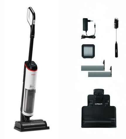 POLTI WD30 steam cleaner for home and kitchen cleaning, with 450W power and compact design, suitable for floor and window maintenance.