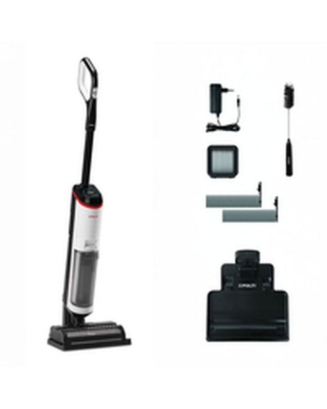 POLTI WD30 steam cleaner with 450W power, showing its handheld design and water tank for household cleaning.
