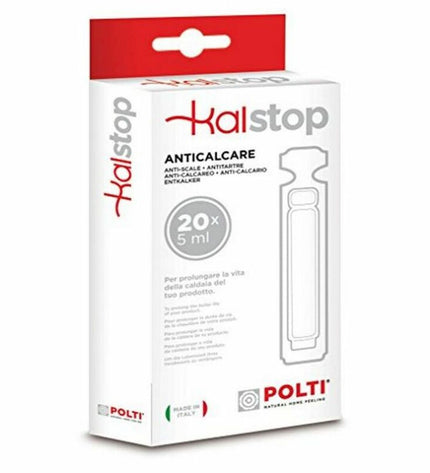 POLTI Ontkalker PAEU0094 for home cleaning and kitchen use, showing the compact bottle with label and cap.