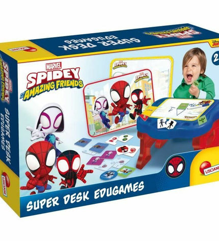 Lisciani Giochi Spidey Super desk toy, educational and fun Spider-Man themed playset for kids.
