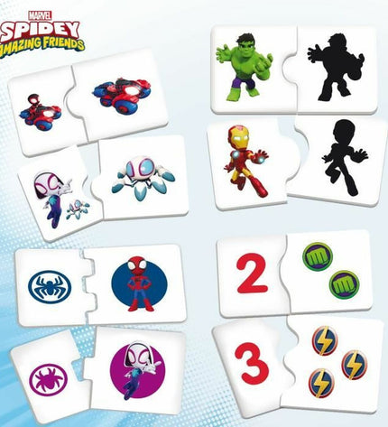 Lisciani Giochi Spidey Super desk toy for learning and play, featuring colorful Spider-Man themed educational gaming setup.