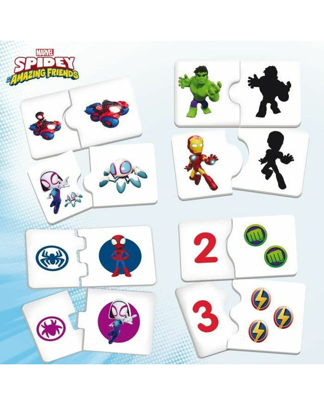 Lisciani Giochi Spidey Super desk toy for learning and play, featuring colorful Spider-Man themed educational gaming setup.