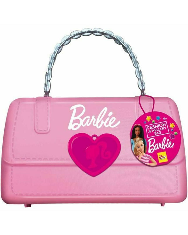 Set of 12 Barbie plastic reistasje bags, 19x12x7 cm, for pretend play and toy accessories, featuring colorful Barbie designs.