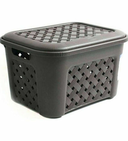 Tontarelli Arianna laundry baskets, 43.5x33.5x26cm, 23.6L, set of 6, for home organization and laundry storage.