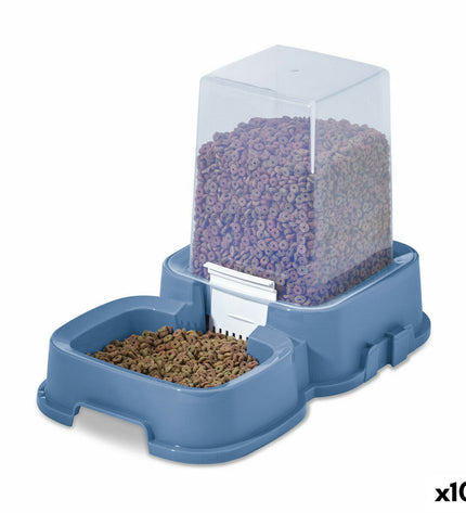 Tontarelli small animal food bowl with dimensions 36.1 x 21.6 x 24.2 cm, suitable for small pets, in a natural setting.