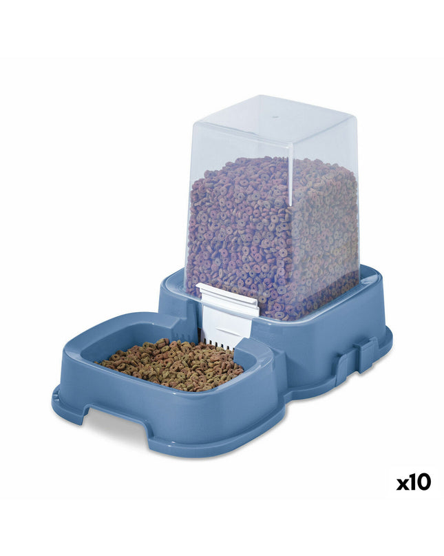 Tontarelli small animal food bowl with dimensions 36.1 x 21.6 x 24.2 cm, suitable for small pets, in a natural setting.
