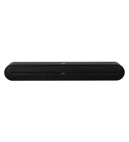 Trevi SB 8316 60W soundbar for TV, sleek black audio device with control buttons and connecting cables visible.