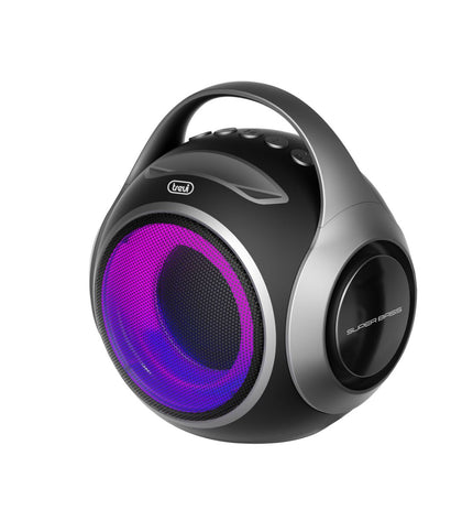Trevi XR 8A portable loudspeaker system with black speaker grille and control buttons, designed for high-quality audio.