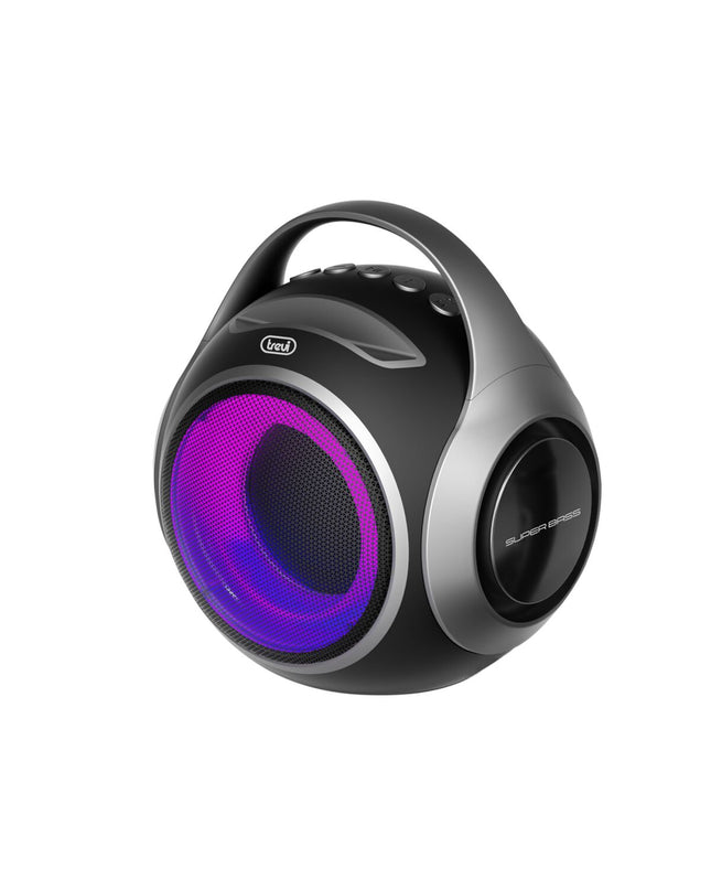 Trevi XR 8A portable loudspeaker system with black speaker grille and control buttons, designed for high-quality audio.