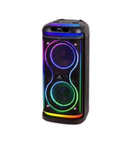 Portable Trevi XF 650 KB speaker system with built-in handles and controls, designed for high-quality audio performance.