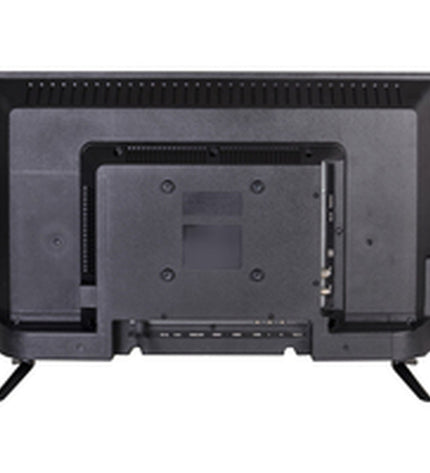 Trevi 24-inch Full HD LED Smart TV, electronic device with slim black frame and screen displaying colorful image.