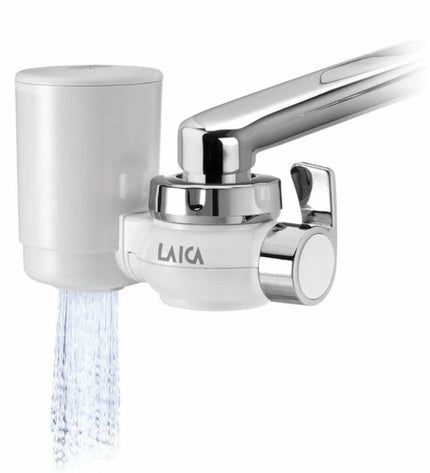 LAICA R20A water filter system for outdoor garden decoration, showcasing modern design and durable construction.