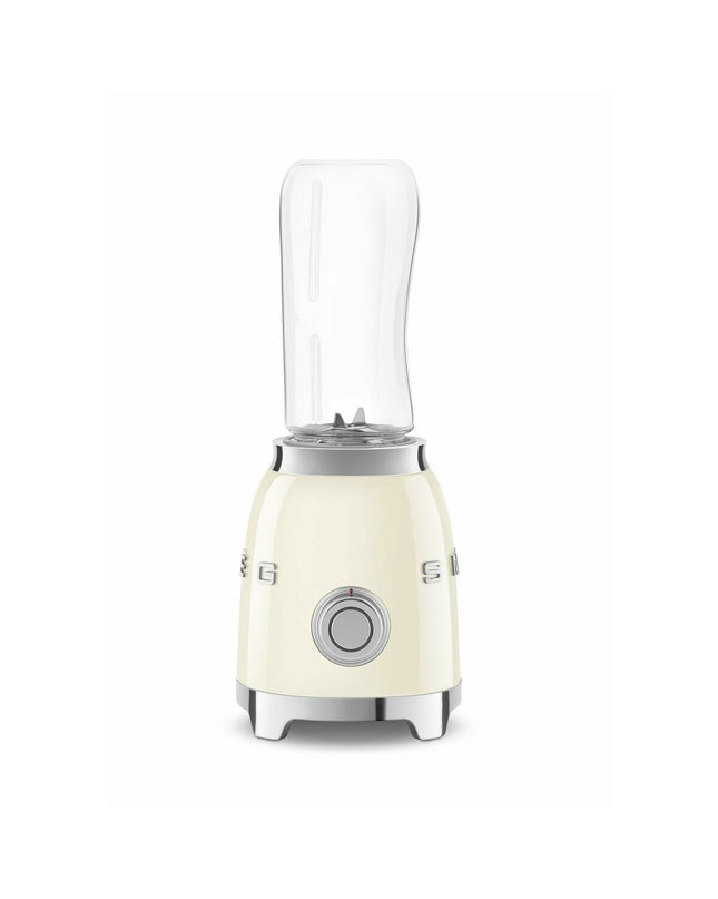Smeg Crème mixer with 300W motor and 600ml capacity, compact small kitchen appliance in white with stainless steel beaters