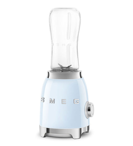 Smeg PBF01PBEU blue 300W hand mixer with beaters for home cooking and small kitchen appliances.